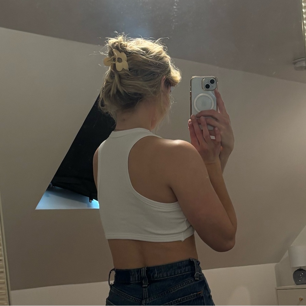 Cropped White Tank